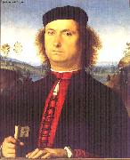 PERUGINO, Pietro Portrait of Francesco delle Opere te china oil painting reproduction